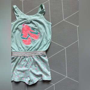 Circo|Baby girl/toddler Mint blue Romper with Pink Flip-Flop Graphic•••size 3T